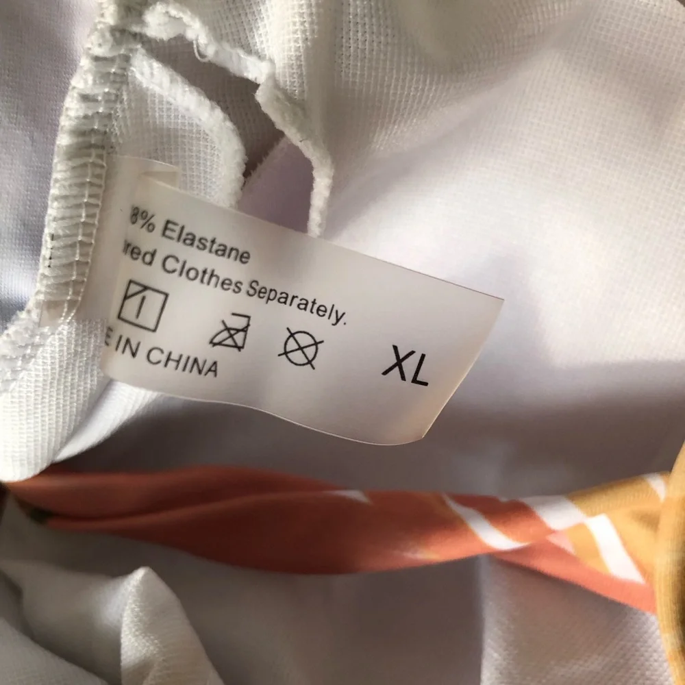 One piece Pink Abstract Swimsuit XL - Picture 6 of 10